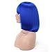 Rosa Star Short Bob Sapphire Blue Wig with Bangs Glueless Straight Synthetic Hair Wigs for Women Costume Cosplay Halloween Holiday Party