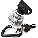 HD Switch Starter Ignition Key Switch Replaces Cub Cadet 2160 2164 2165 2176 2182 2185 2186 2206 2284 2518 Upgraded to Soft-Grip Umbrella Key - Includes 3 Keys and Free Carabiner
