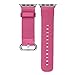 J&D Replacement Band Compatible for Apple Watch 38mm Series 4/3/2/1 Band, Modern Series Genuine Leather Strap Wrist Band Replacement with Metal Clasp Adapter for 38mm Wristbands, Pink Rose