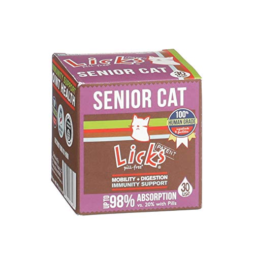 Licks Cat Vitamins Senior Omega 3 for Cats Fish Oil LiquiPaks 30 Use Pricepulse