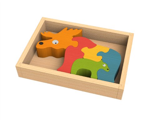 BeginAgain Moose Family Puzzle