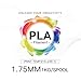 INLAND PLA 3D Printer Filament - 3D Printing PLA Filament 1.75mm, Dimensional Accuracy +/- 0.03mm - 1kg Cardboard Spool (2.2 lbs), Yellow PLA