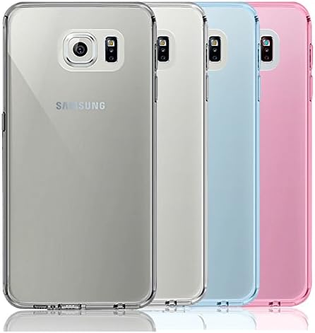Miyoo Pack of 4, Galaxy S6 Edge Case, Samsung Galaxy S6 Edge Case Cover Soft TPU Silicone Crystal Clear Ultra Slim Back Cover Protective Skins Bumper Case for Samsung Galaxy S6 Edge, 4pcs/pack