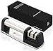 Kitchen Saviors Knife Sharpener Set - Professional 2 Stage Tungsten Steel and Ceramic Rod Sharpening System - Repair and Restore Knives