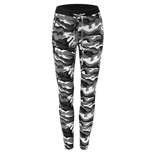 image for Leedford Women Yoga Leggings Running Compression Tights Camouflage Spo