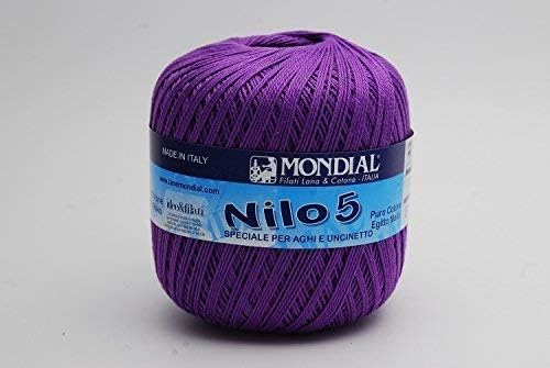 Mondial NILO Egyptian Cotton Crochet Thread/Yarn Size 5-312 Purple