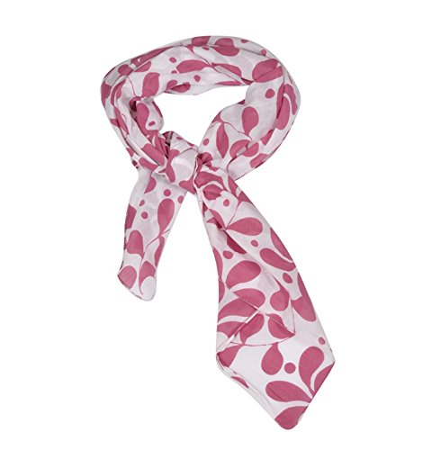 girl's floral print 100% cotton face scarf
