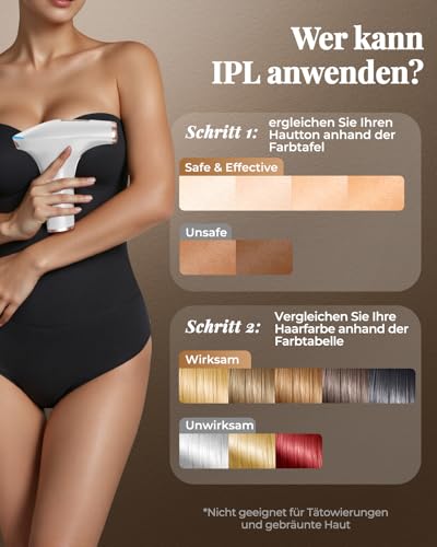 Haarlosy IPL Devices Hair Removal Laser - Painless & Effective Hair Removal Device, 9 Energy Levels, 3 Modes HR/SC/RA with 999,900 Light Pulses for Women, Men, Face, Armpits, Legs, Body