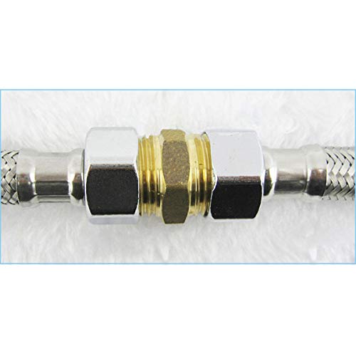 KOOTANS Forged Brass Reducing Hex Nipple, 1/4'' NPT Male x 1/8'' NPT Male Thread Adapter Brass Pipe Fitting Connector Couplings (Pack of 4) - Thumbnail 7