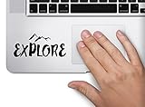 Explore Text Tree Adventure Hiking Camping Outdoors Computer Laptop Symbol Decal Family Love Car Truck Sticker Window (Black)