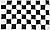 Set of 2 - Racing Outdoor Flag - Large 3' x 5', Weather-Resistant Polyester - Race Flags Nascar Theme Party Favor Decoration