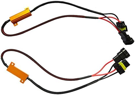 GZXY 9005 HB3 HID LED Warning Canceller Anti-Flicker Decoder Error Free 50W Load Resistor Adapters 1 pair