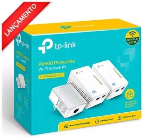 Extensor Powerline Av600 Tp-link Tl-wpa4220t Kit Triplo 4220
