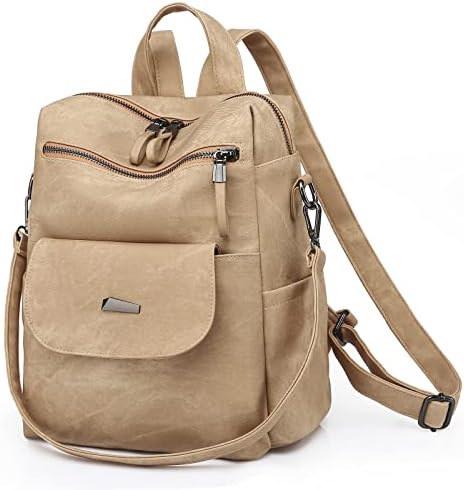 artwell women anti-theft backpack purse leather ladies convertible rucksack bag Amazon.com: Artwell Women Leather Backpack Purse PU Leather Rucksack  Convertible Handbag College Bookbag Shoulder Tote Bag with Tassel (Brown),  14.9