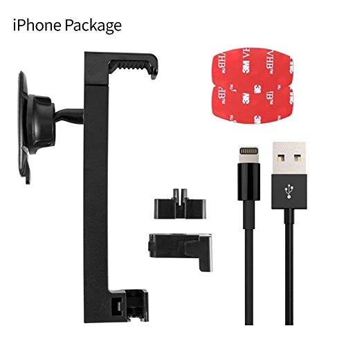 Sinjimoru iPhone Car Dock, Dashboard Car Cradle/Car Mount for Apple iPhone XR/XS max/X / 8/7/ 6 Including iPhone Charging Cable. SinjiCar Kit, iPhone Basic Package - Thumbnail 7