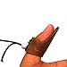 QEES Archery Thumb Ring Finger Protector Guard Leather Gear Tab Handmade for Hunting Reurve Takedown Bow BZ02