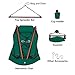ONCLOUD Upgraded Unique Hammock Hanging Sky Chair, Air Deluxe Swing Seat with Rope Through The Bars Safer Relax with Fuller Pillow and Drink Holder Beech Wood Indoor/Outdoor Patio Yard 250LBS Green