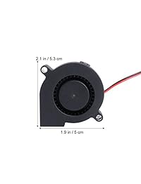 ueetek 3 Pcs DC 12 V Ventilador de refrigeración para impresora 3d, ventilador de turbina Blower Radiador, excelente para disipador de calor sobre extremo caliente, 3d impresora accesorio
