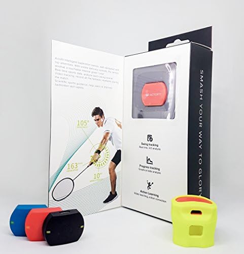 Actofit Badminton Tracker | Measures Swing Speed, Radian, Strength | Identifies Shot | Progress Maps