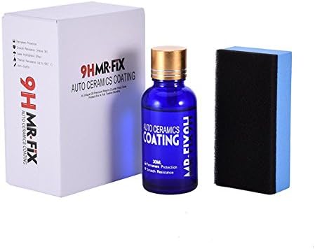 30ML High Gloss Ceramic Car Coating Kit, Anti-Scratch Exterior Care Paint Sealant 9H Hardness (5)