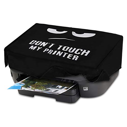 kwmobile HP Envy Photo 6230/7130 Cover – Printer Dust Cover for HP Envy Photo 6230/7130 – Don’t Touch My Printer White/Black