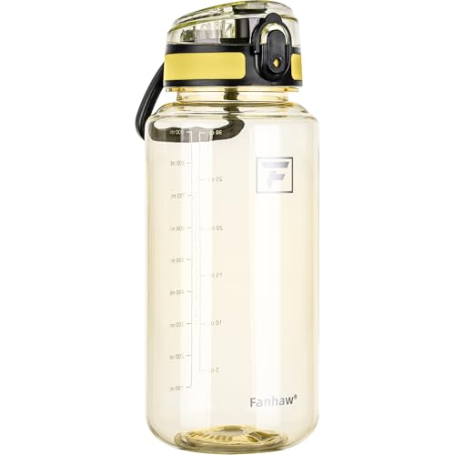 Fanhaw Clear Plastic Water Bottle Anti-dust Lid