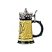 Game of Thrones House Baratheon Stein - 22 Oz Ceramic Base with Pewter Baratheon Crown Top