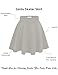 Simlu Women's A Line Flared Skater Skirt, Black, XX-Large