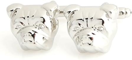 The Smart Man Men's Novelty Bull Dog Cufflinks