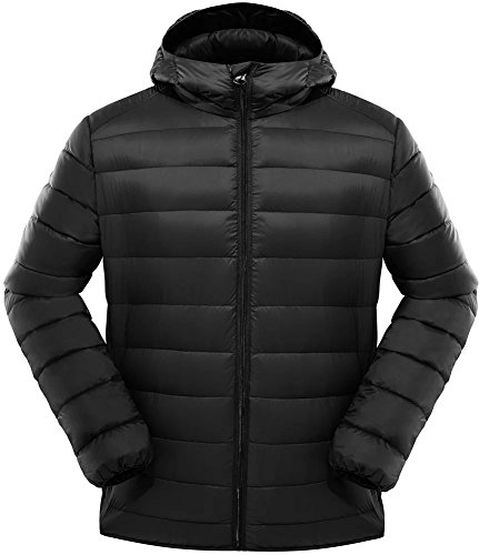 Valuker men s down jacket with hood 90d puffer jacket l…