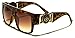 Kleo Flat Top Aviator Gold Buckle Hip Hop Rapper DJ Celebrity Sunglasses