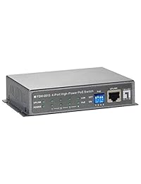 LevelOne fsw 0513 4 Port PoE de alta potencia w1 port 10 100 Interruptor de montaje en pared (adaptador de alimentación incluido)