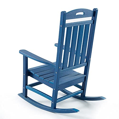 POLYDUN Rocking Chair, All Weather Resistant Outdoor Indoor Plastic