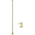 JIXDILO Ceiling Mounted Bathroom Faucet,Bathroom Sink Hanging Faucet,Hot and Cold Bathtub Faucet,Brass Wall Mounted Faucets for Bathroom Vanity Hotel Commercial Basin Faucet (Countertop Switch, Gold)