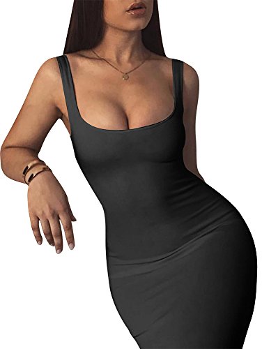 1 LAGSHIAN+Womens+Bodycon+Sleeveless+Dresses