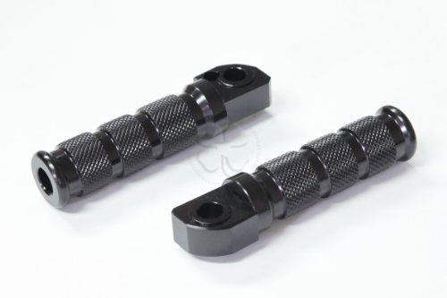Foot Pegs - Rear Passenger - Black - Yamaha YZF R6 03-08, R6s 06-08, R1 04-08 - Black
