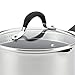 Circulon Momentum Stainless Steel Nonstick Covered Straining Saucepan with Pour Spout, 3-Quart