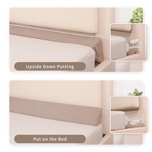 Aurako Cal King Size Bed Wedge Pillow Headboard Pillow Mattress Wedge