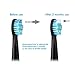 SEAGO Toothbrush Replacement Heads, Soft Toothbrush Heads for SEAGO SG-551 SG-958 SG-949, 4 Pack (Black)