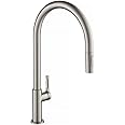 KRAUS Oletto High-Arc Single Handle Pull-Down Kitchen Sink Faucets in Spot Free Stainless Steel, Kitchen Faucets with Pull Down Sprayer, KPF-2821SFS