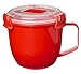 Sistema 1142 Small Microwave Cookware Soup Mug, 19.1 oz, Red