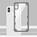 iPhone X/XS Case, Mybat Freestyle Challenger PC/TPU Rubber Case Cover for Apple iPhone X/XS, Clear/Gray