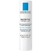 La Roche-Posay Nutritic Lip Balm for Very Dry Lips with Shea Butter, 0.15oz | Lip moisturizer soothes and repairs chapped lips with shea butter &amp; ceramides. Daily care for very dry lips.