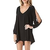 DJT Women Sexy Off Shoulder V-neck A-line Strapless Loose Casual Blouse