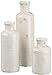 Ceramic White Bottles - Set of 3