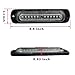 4pcs Ultra Slim 12-LED Surface Mount Grille Flashing Strobe Lights for Truck Car Vehicle Mini LED Light-Head Emergency Beacon Hazard Warning lights 12-24V (Blue)