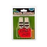 Sports Whistles With Lanyards - Pack of 72