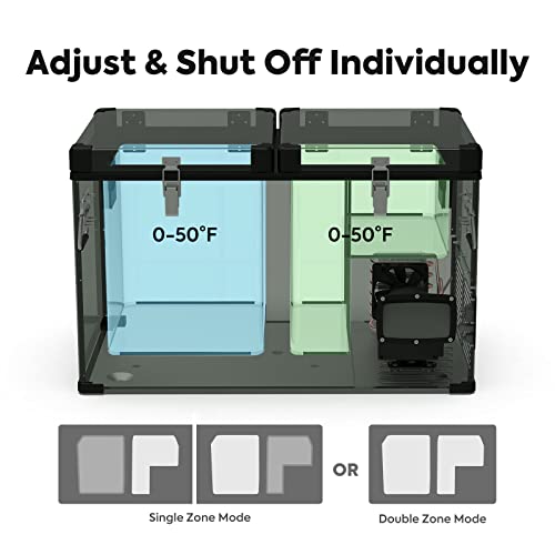 ICECO VL65 68 Quart Dual Zone Portable Refrigerator with SECOP