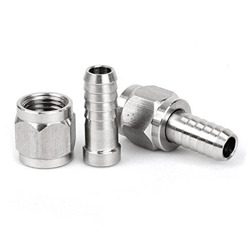 FERRODAY Disconnects Set Flared Gas In and Liquid Out with 2 Swivel Nut Stems for Cornelius Corny Keg (Swivel Nut)