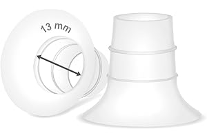 Maymom Flange Inserts 13 mm for Medela, Spectra 24 mm Shields/Flanges, Momcozy/Willow Wearable Cup. Compatible with Medela Fr